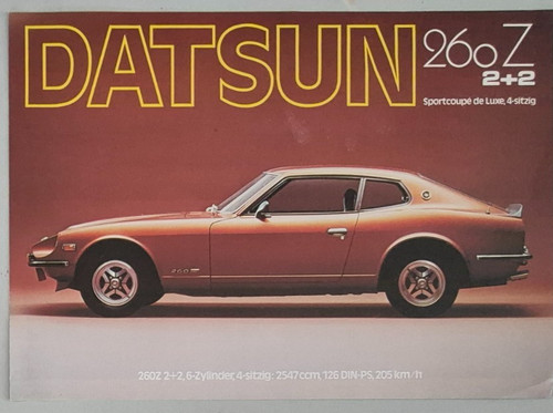 6seitiger prospekt datsun 260 - 6seitiger,