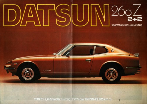 Prospekt datsun nissan 260 - nissan,