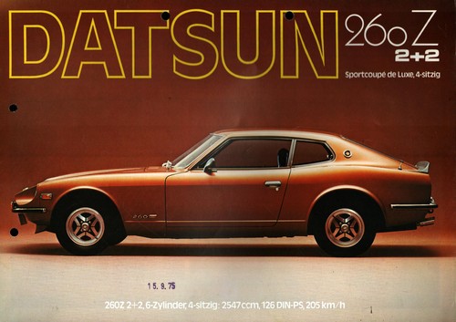 Prospekt datsun nissan 260 - prospekt, z