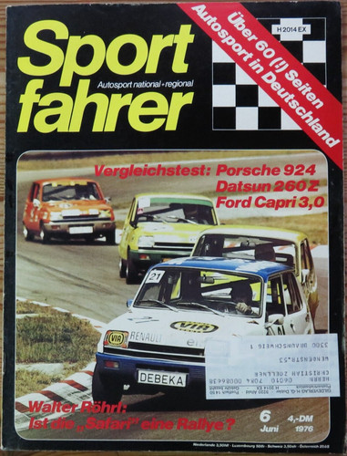 Sportfahrer 76 - sportfahrer, 06/76